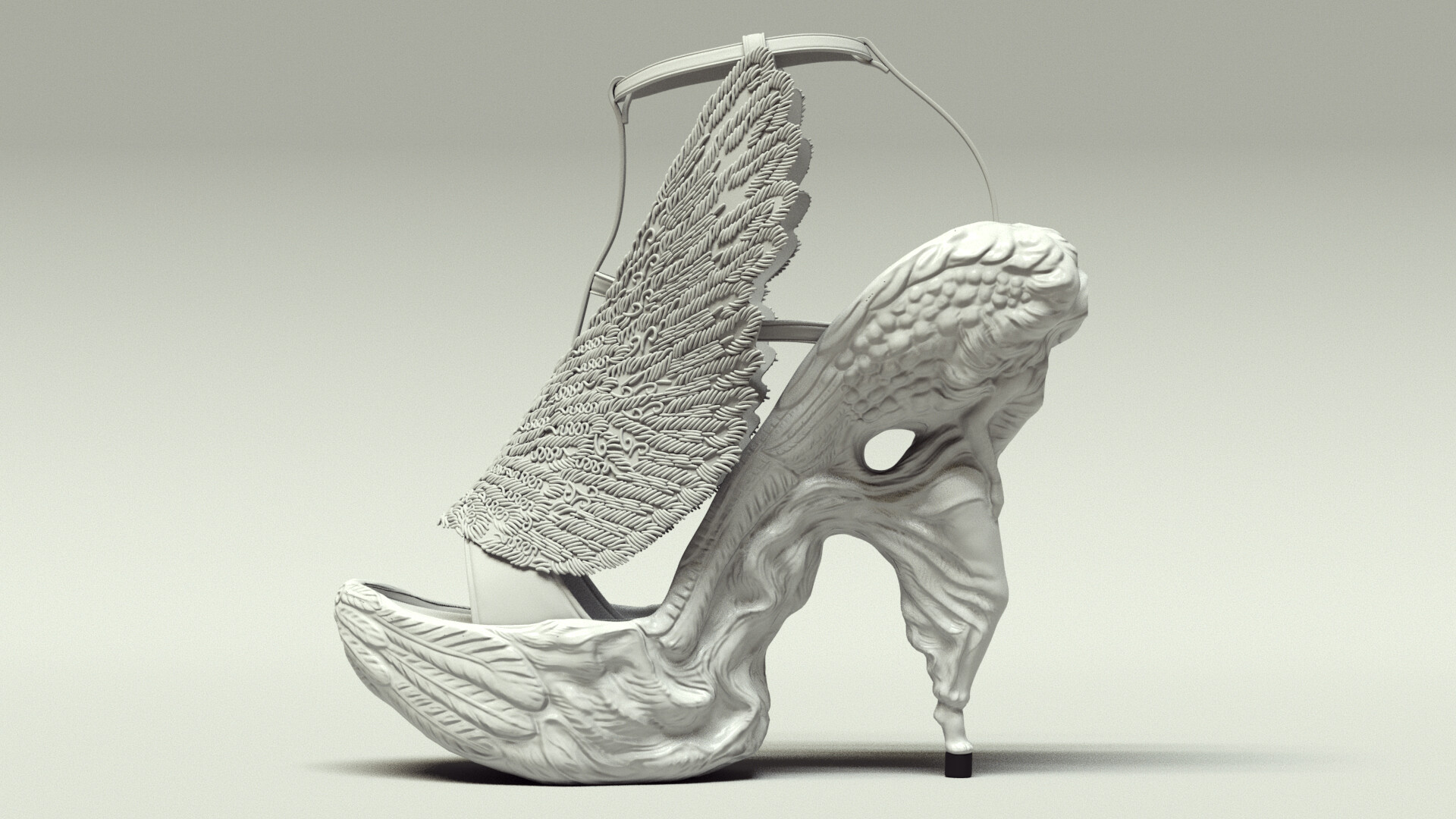 Alexander mcqueen winged heels online