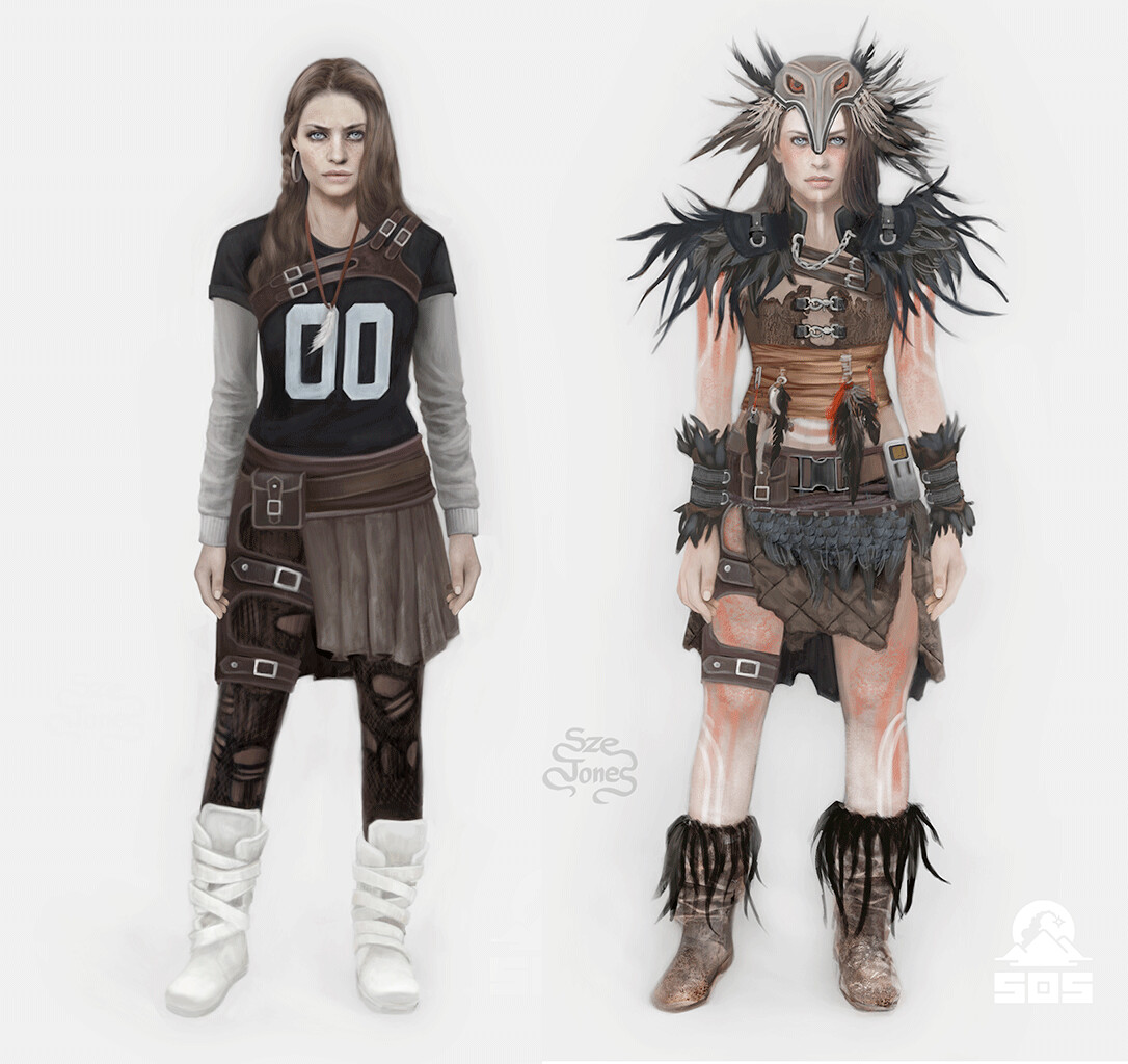 Character Base &amp; Tribal Costume Design