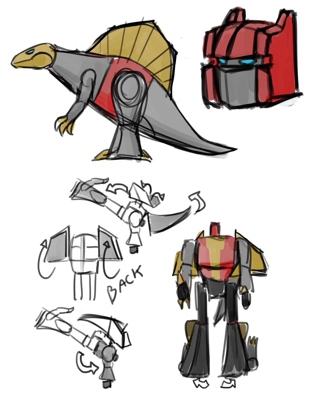 First concept and transformation scheme.