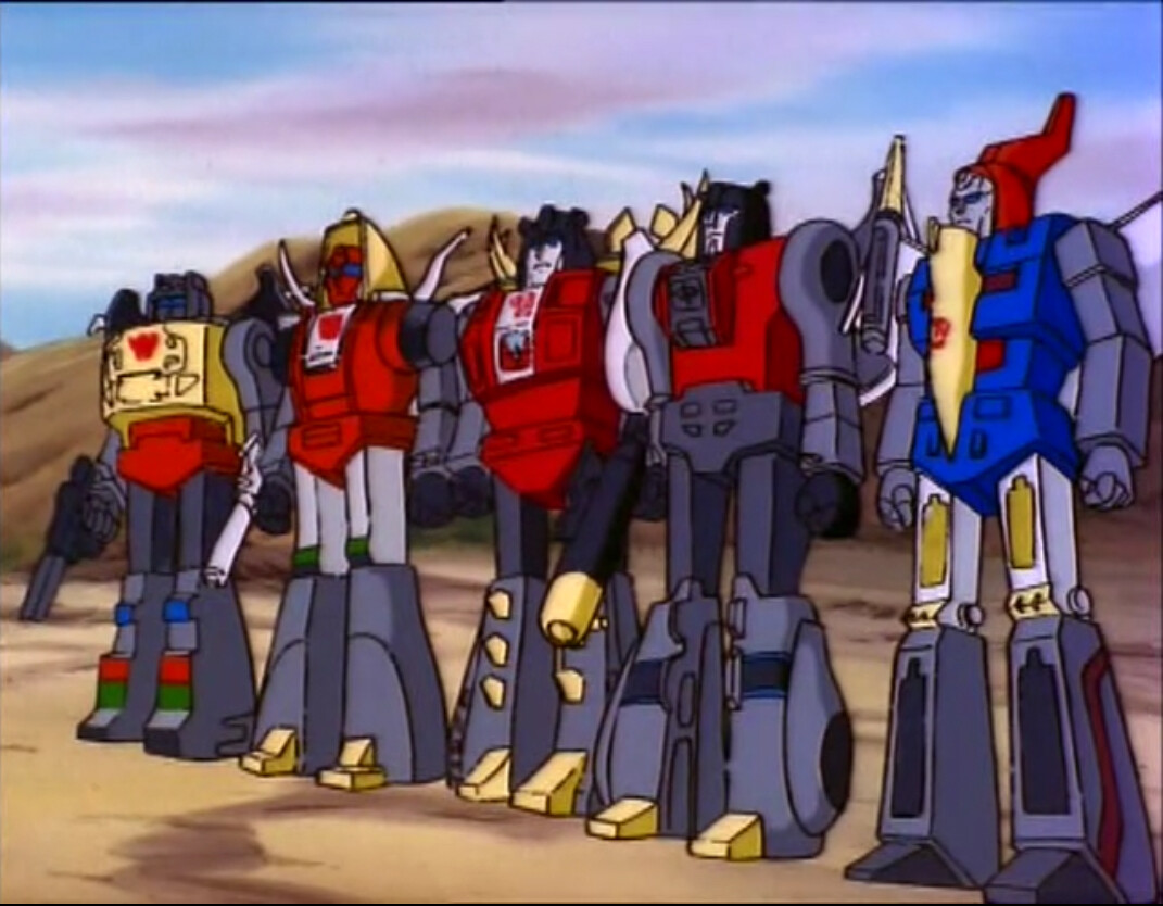 Dinobots as they appeared on the 80s cartoon as reference.