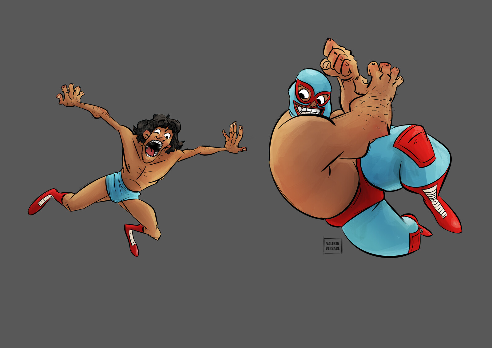 Nacho &amp; Esqueleto - Fan Art