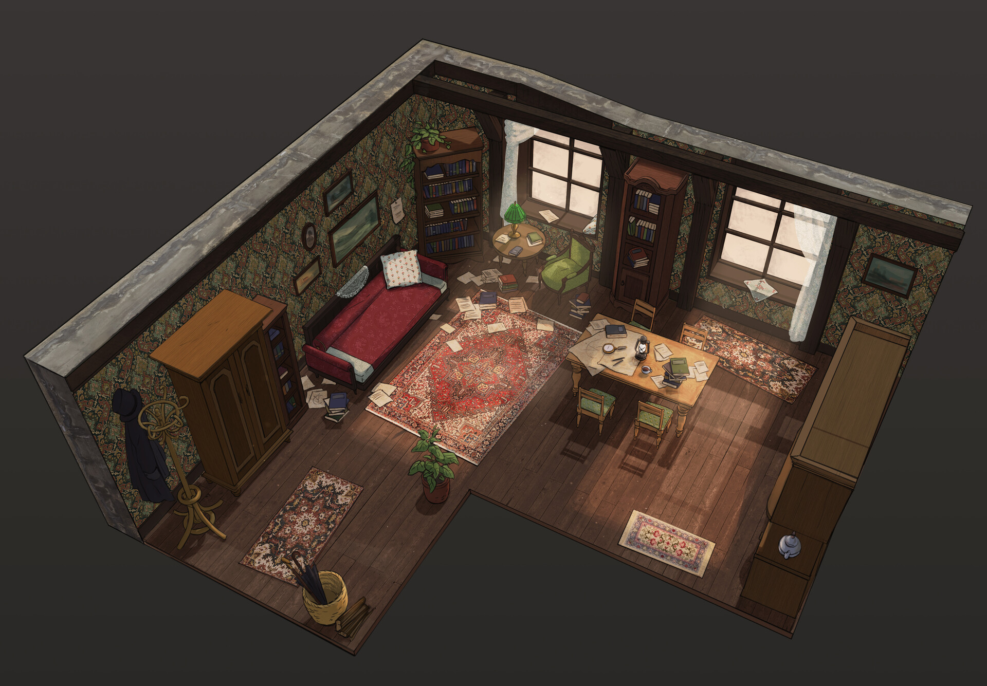 ArtStation - Mr. Springfield's home