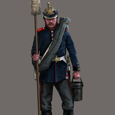 Manuel krommenacker prussian artillerist png 1