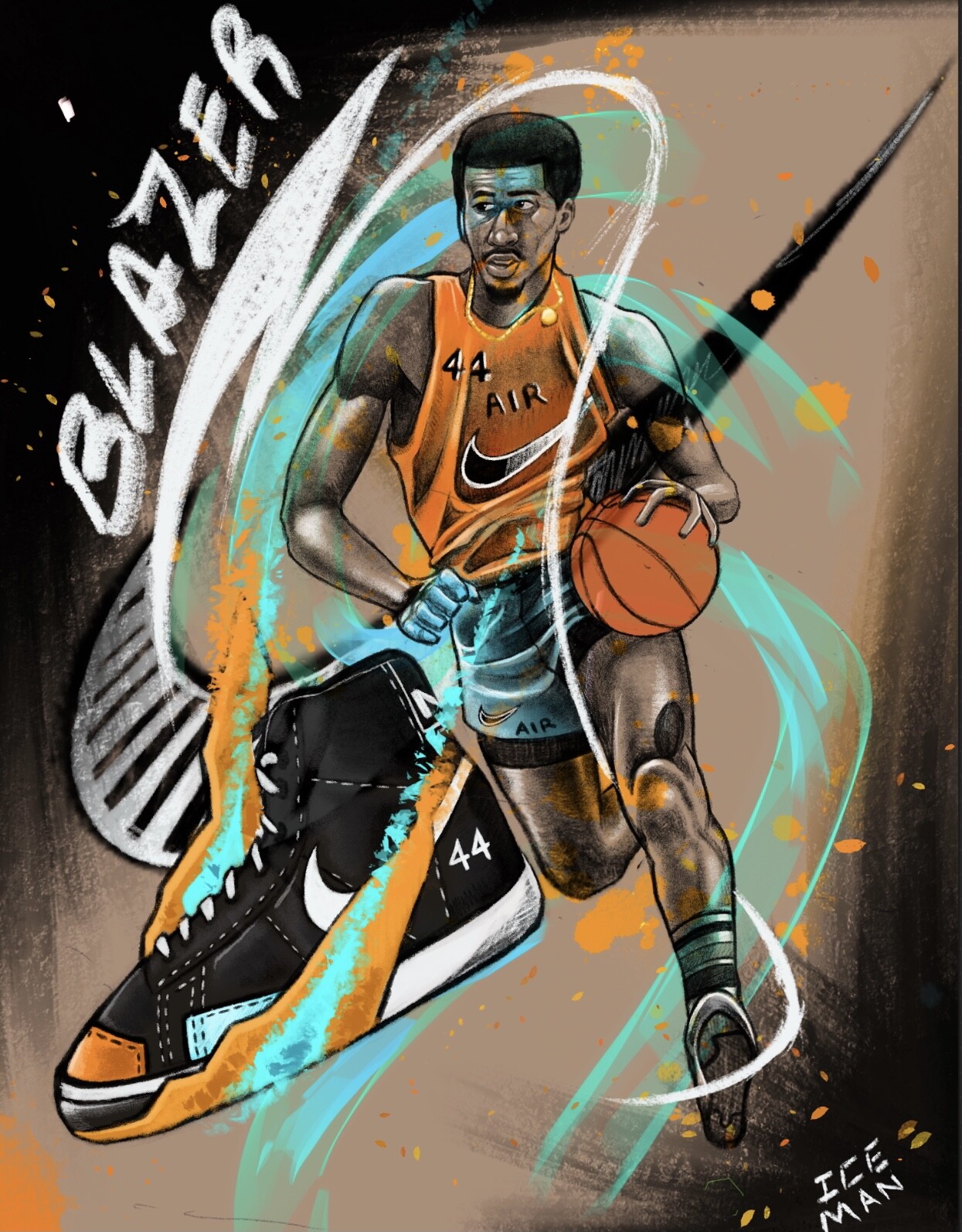 george gervin nike blazer