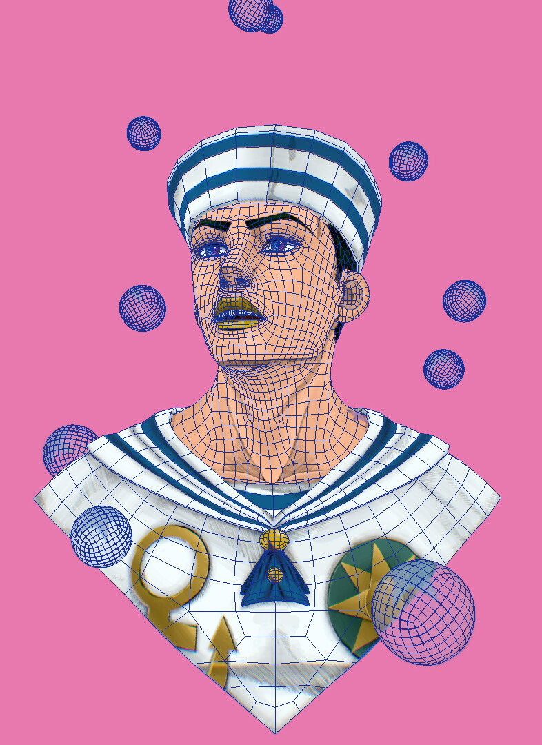Jojolion Gappy Alexandre Dureuil Josuke Higashikata Bust alexandre dureuil