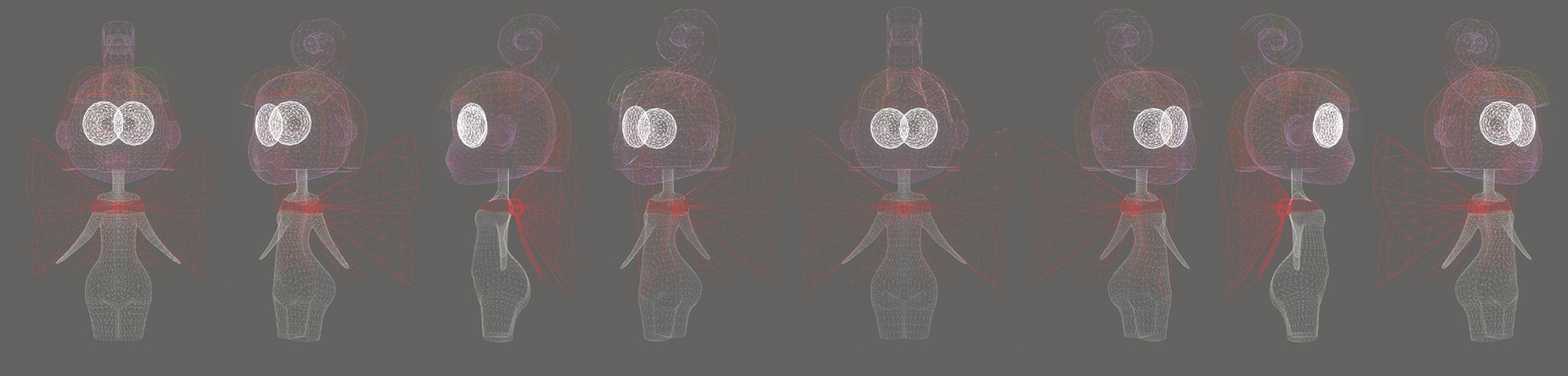 Render of Lolli, but a bit more wireframey