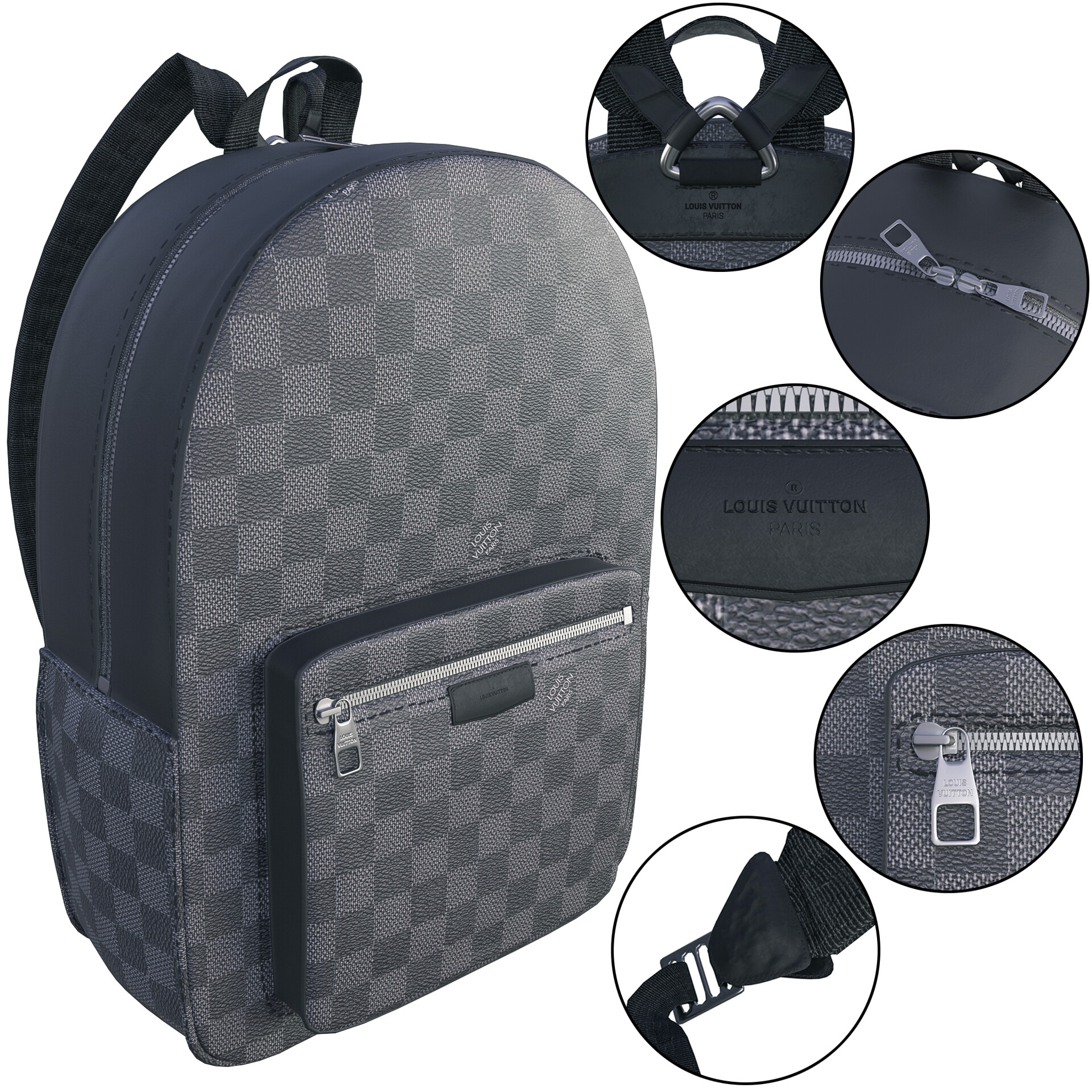 Backpack Louis Vuitton 3D model
