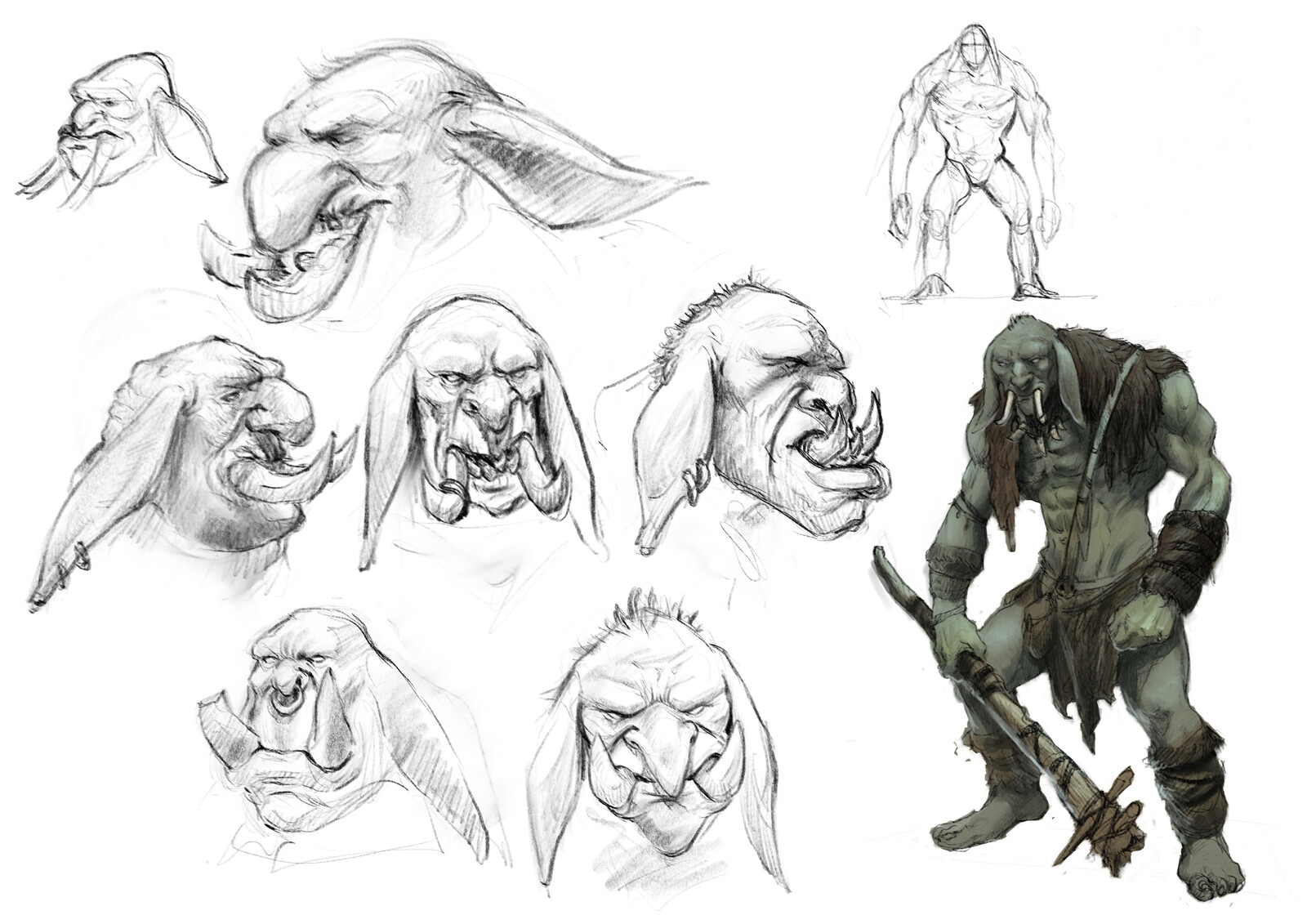 White goblin concept