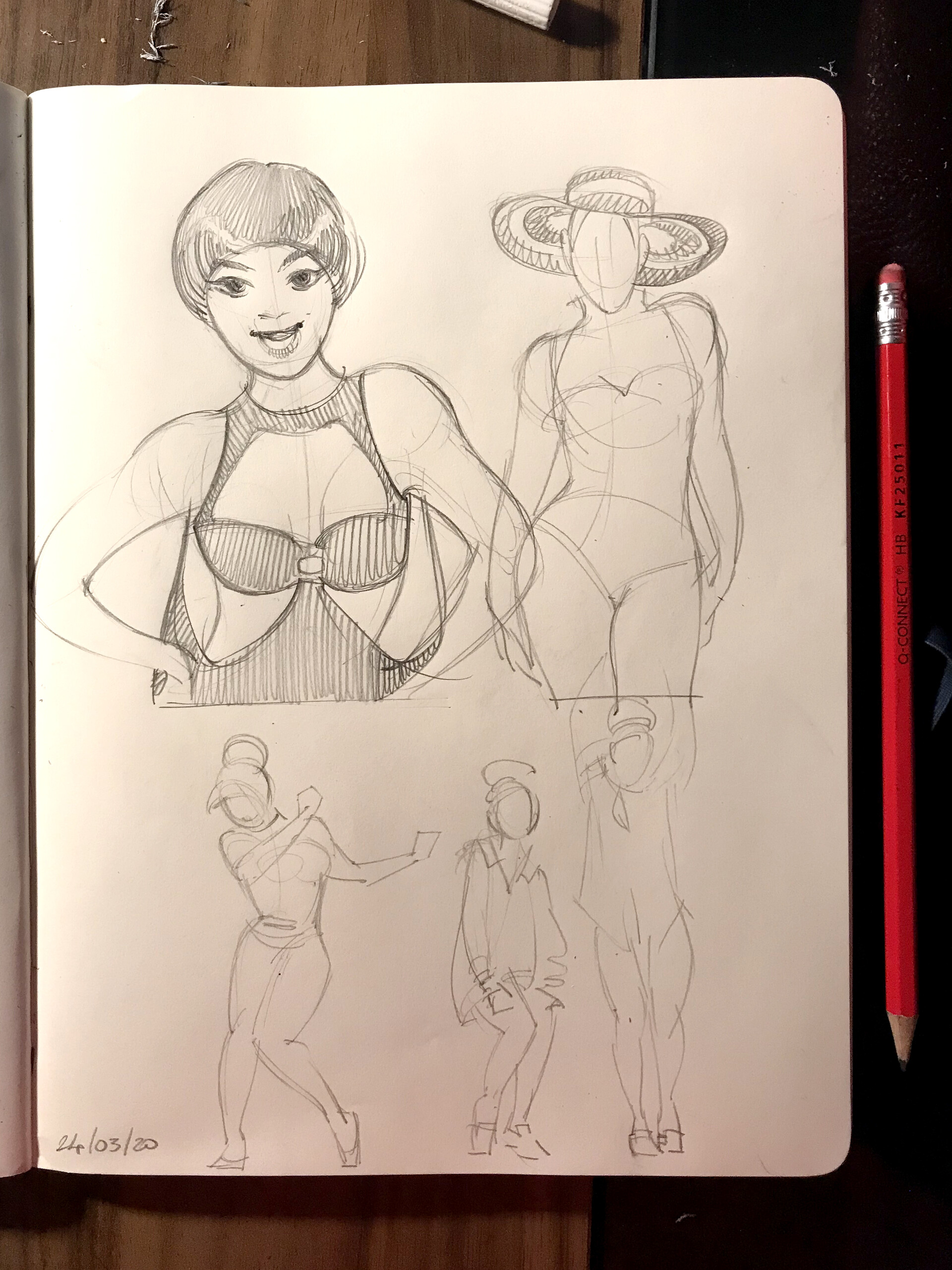 ArtStation - Some Life drawing sketches from the pocket sketchbook