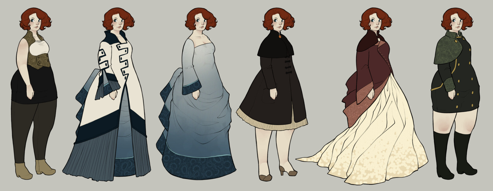 Final concept and wardrobe for principal protagonist, Millie.