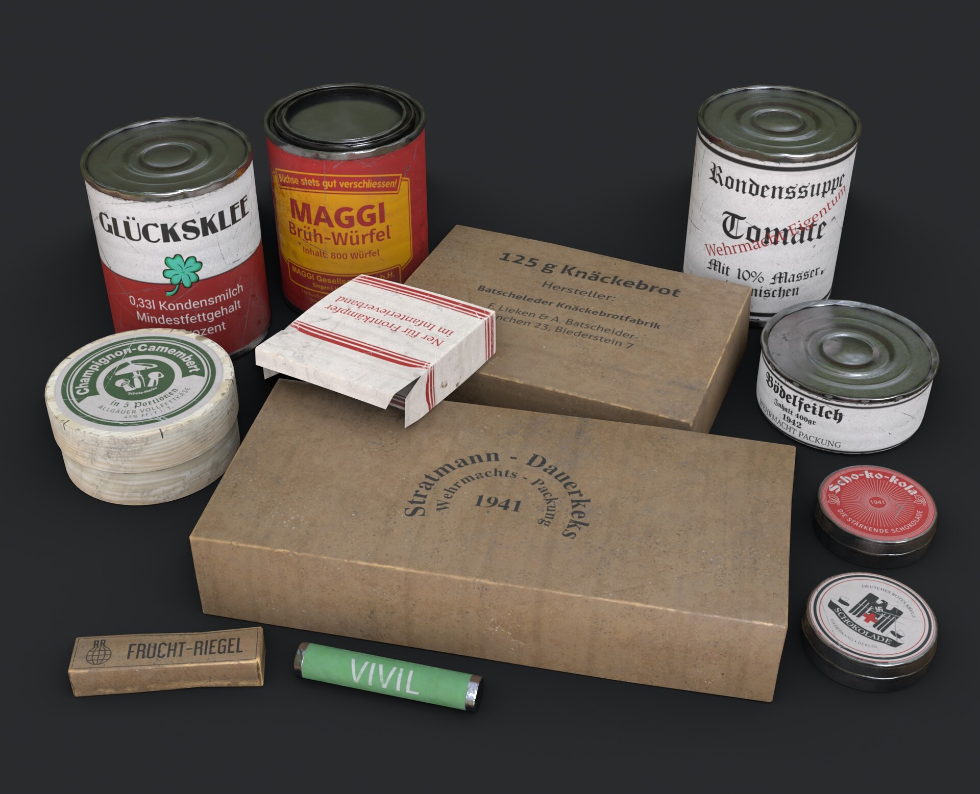 Romain Albenque - WWII German Rations