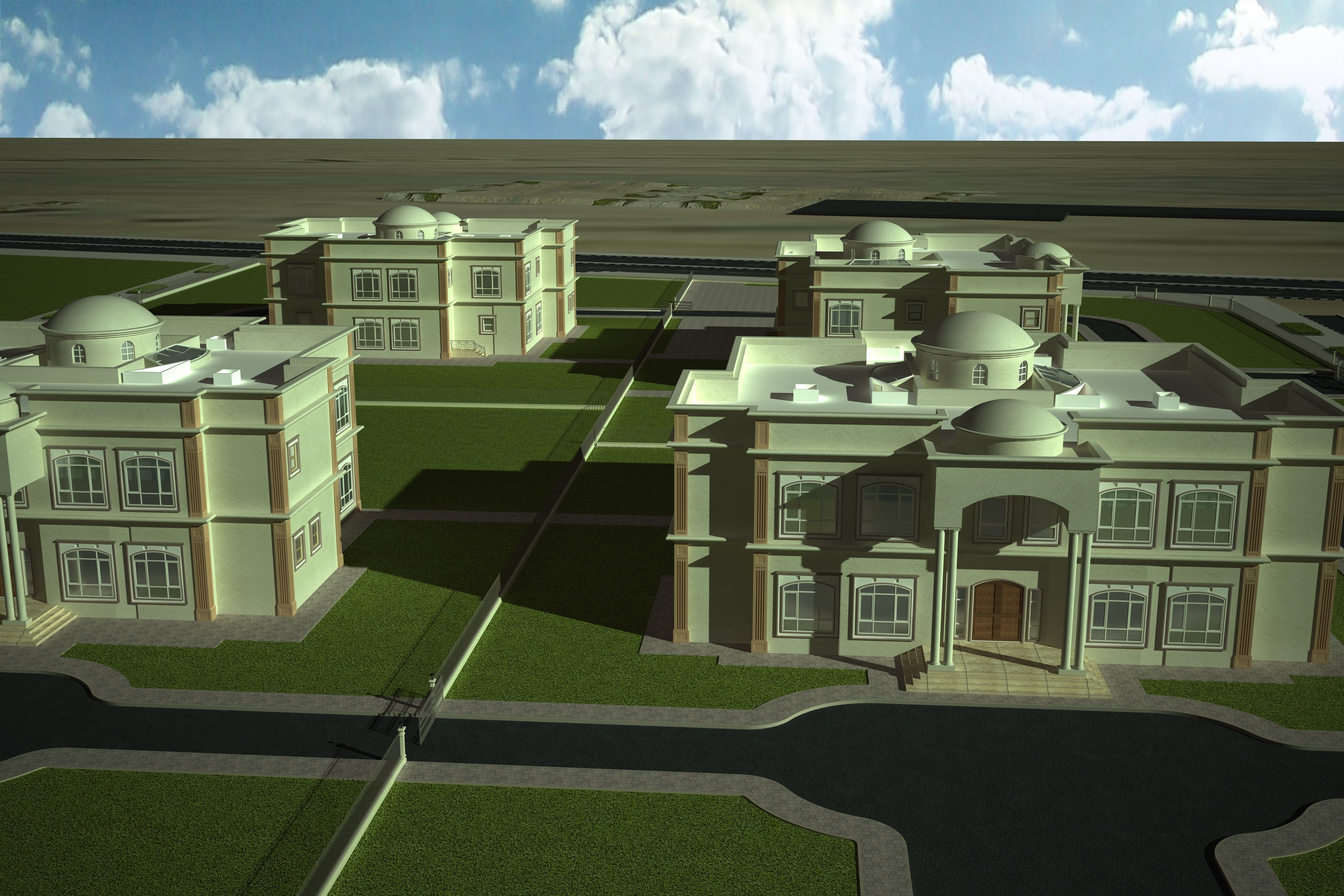 4 Villas with full environment