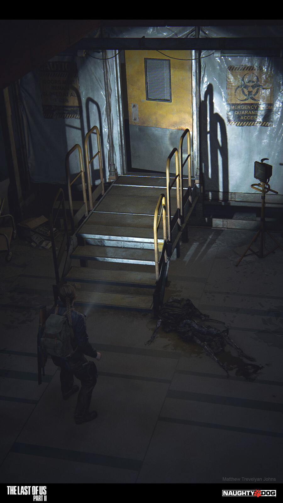 The exterior to this decontamination unit was again, concepted by Robby Johnson. Our amazing OS vendors handled the initial modeling pass and I finalised it all with textures, shaders and additional detailing