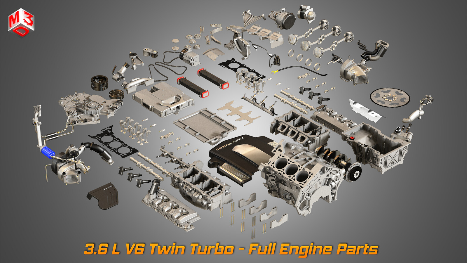 Twin Turbo V6 Engine Parts