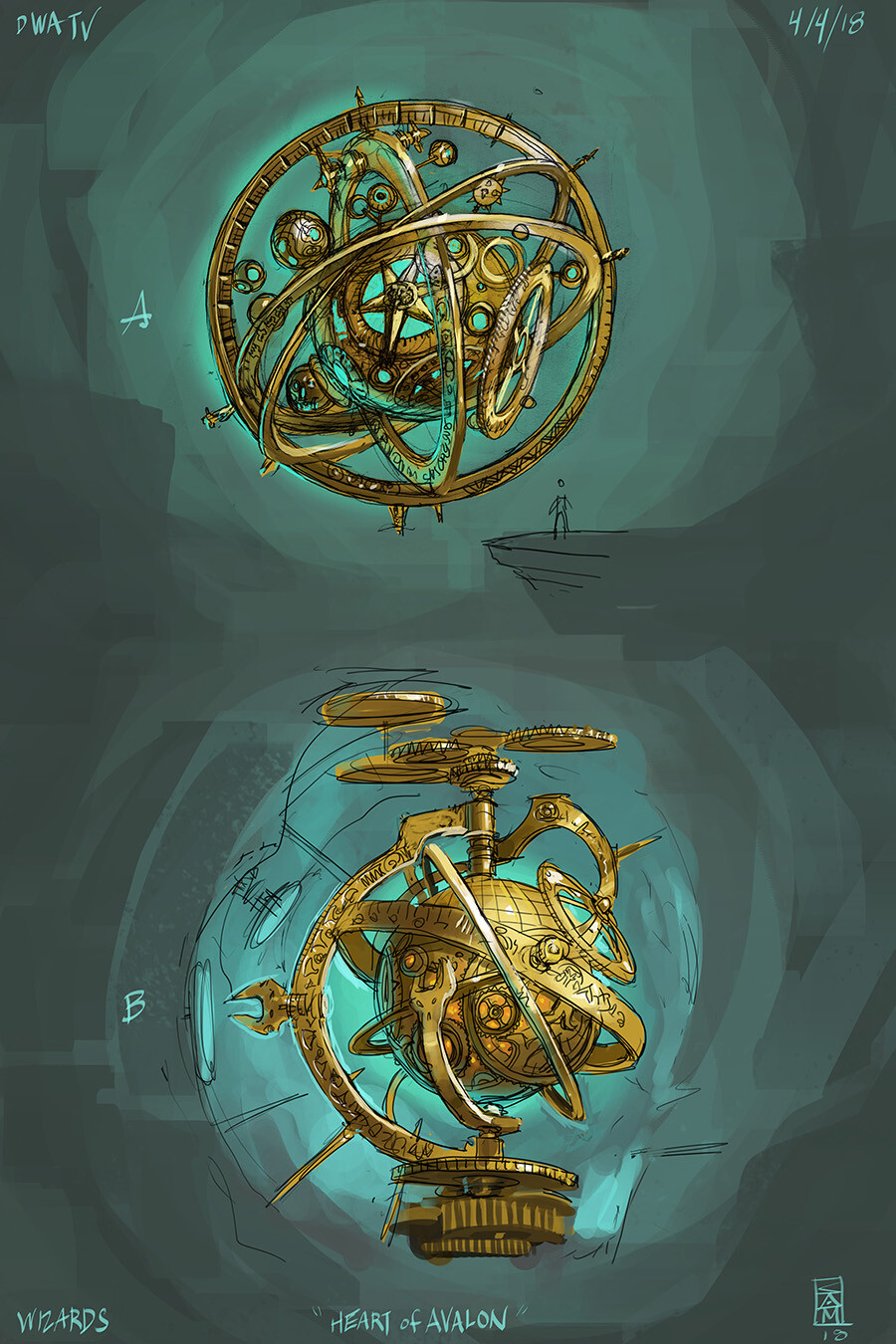 Sketches for "The Heart of Avalon"