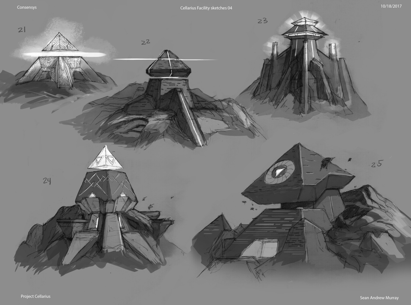 Early sketches for Cellarius