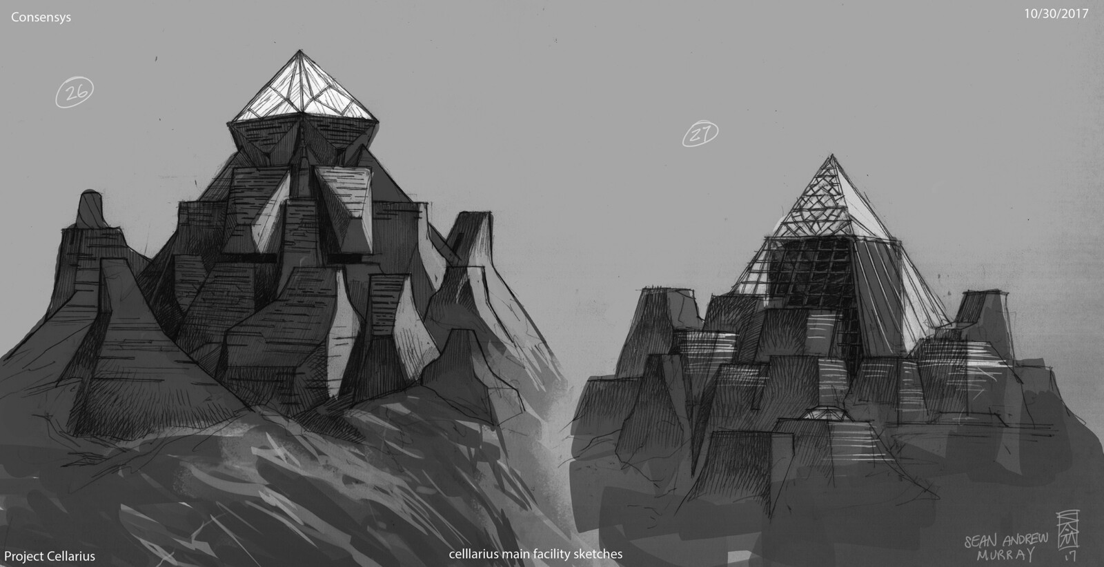 Early sketches for Cellarius