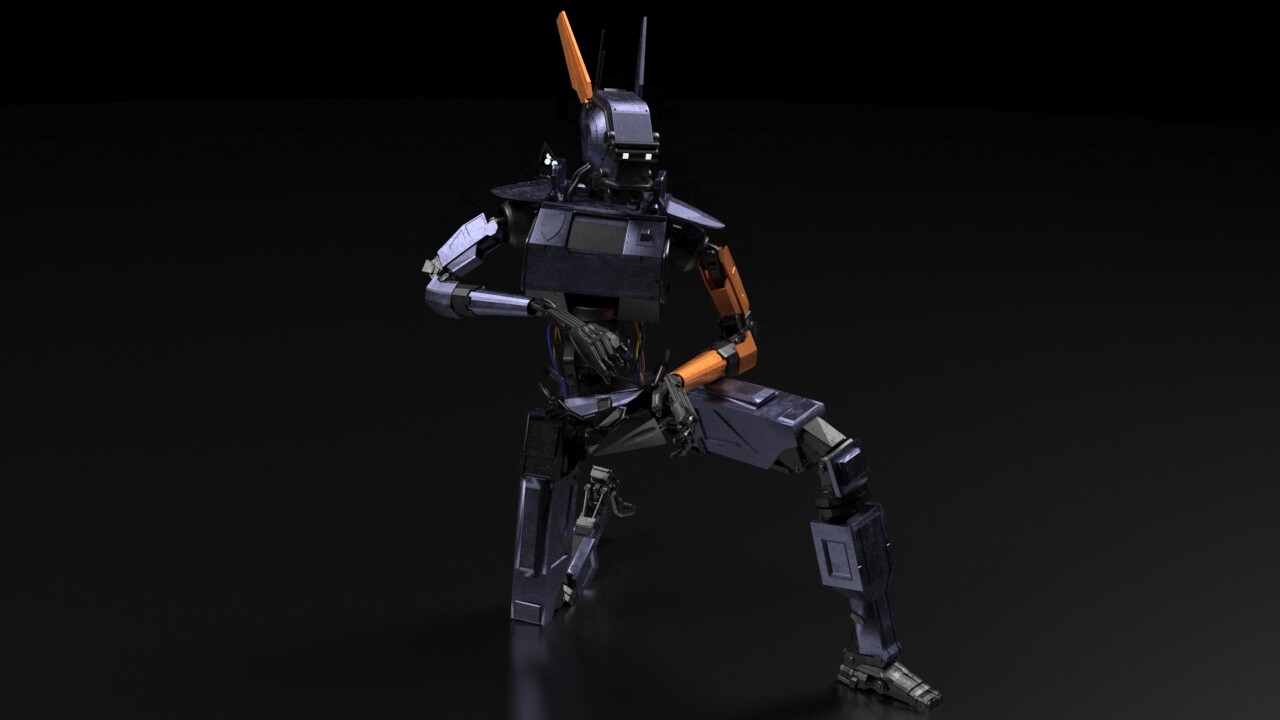 Omkostningsprocent trappe ar Ravi Sanker - Sci-Fi Military Robot (Chappie) 3D Model