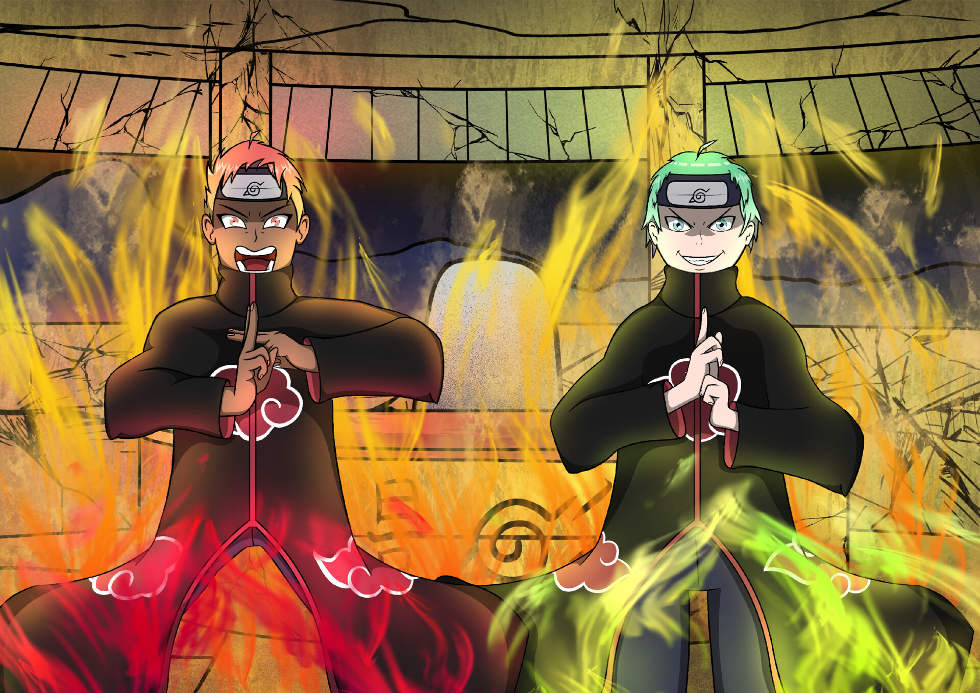 ArtStation Naruto Crossover Fanart