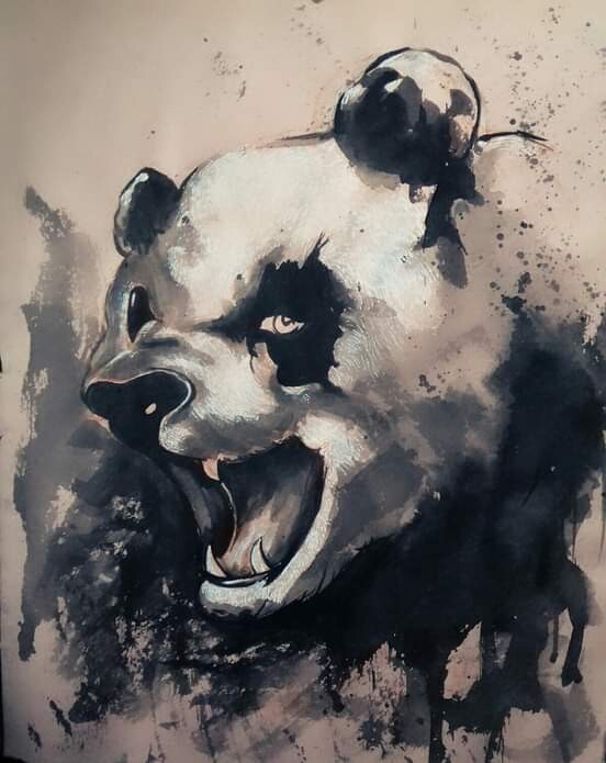 ArtStation - Ink painting (panda series)