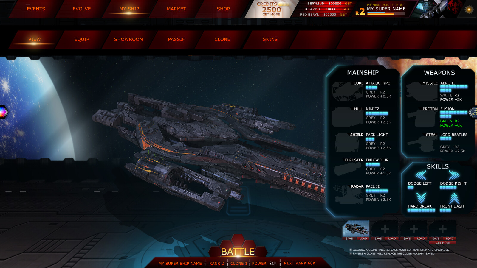 UI #003 Evolve MAIN SHIP #2