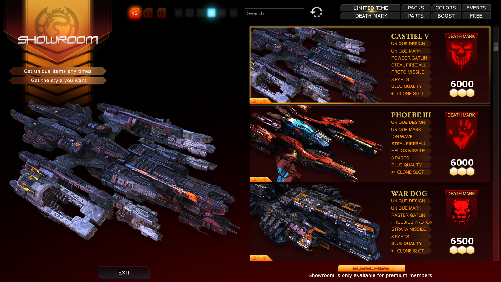 UI #003 Evolve MAIN SHIP SkinShowroom
