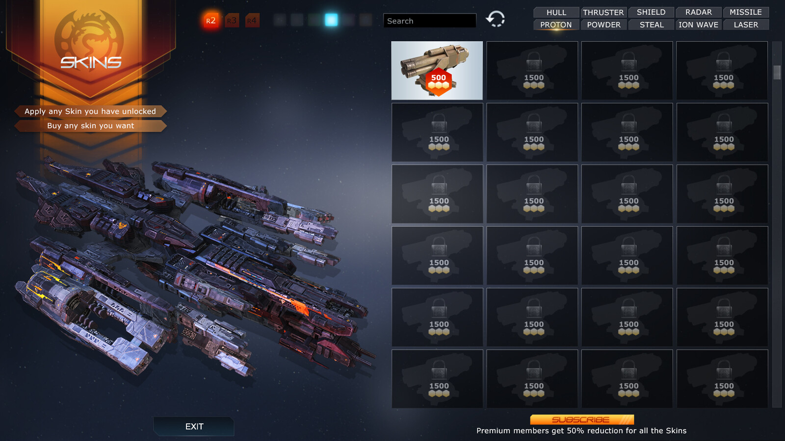 UI #003 Evolve MAIN SHIP Skin