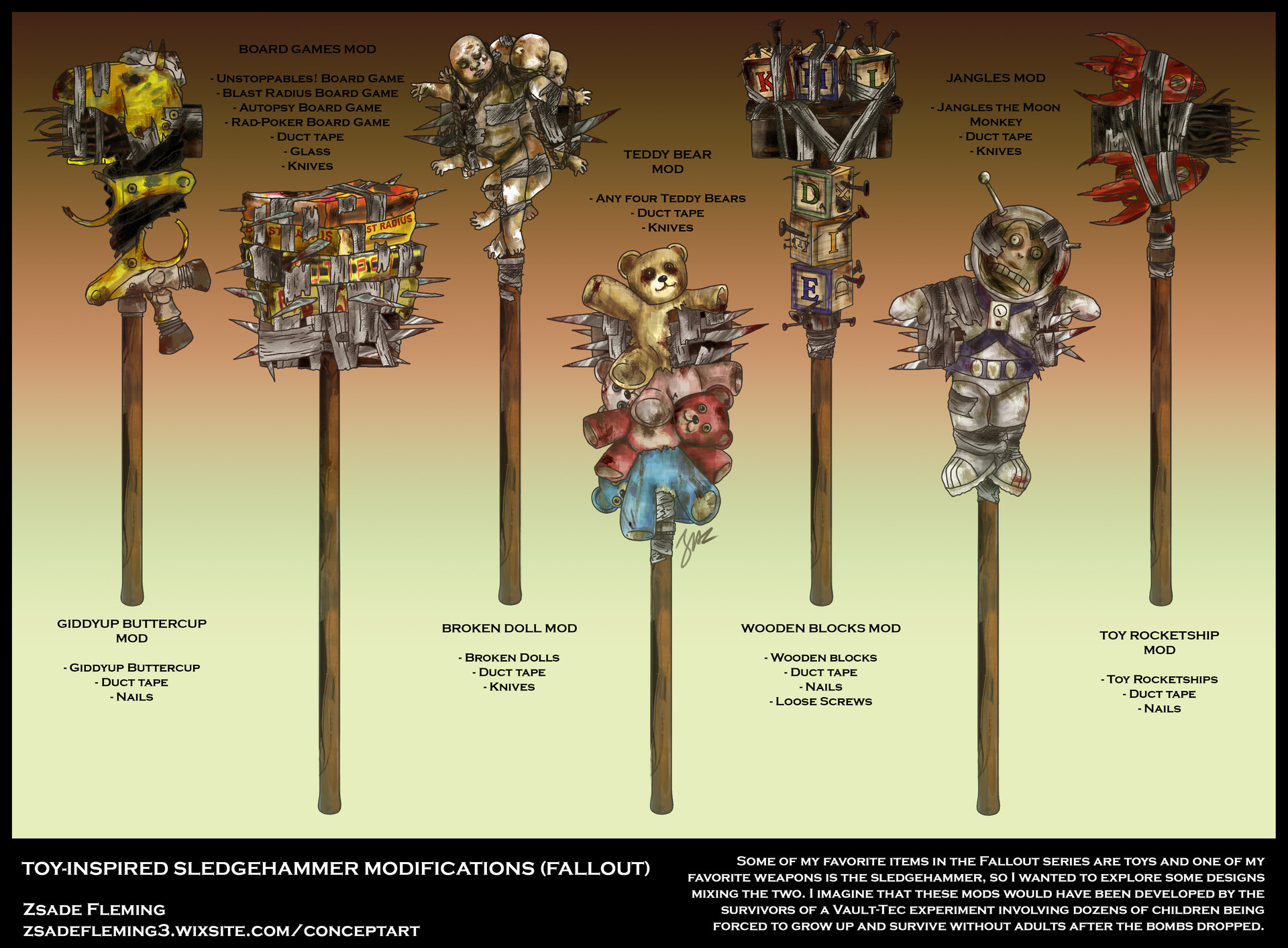 ArtStation ToyInspired Sledgehammer Modifications (Fallout)