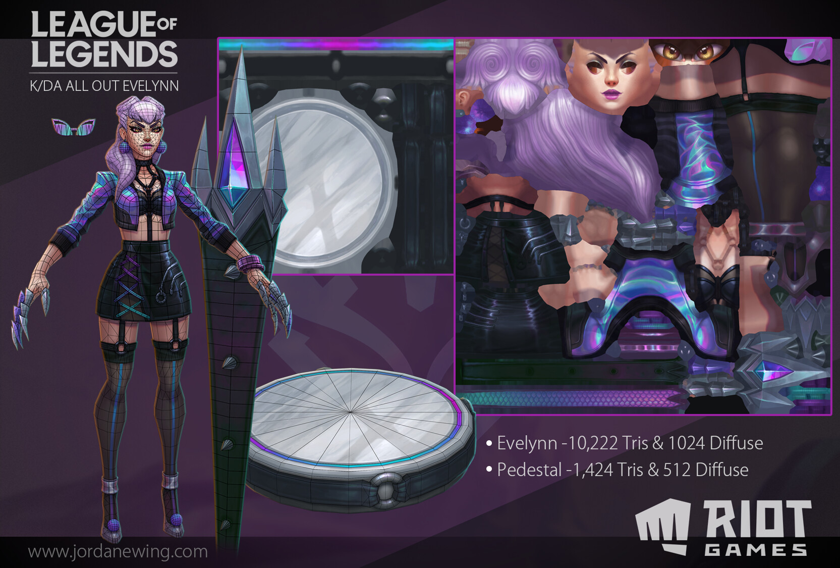 Artstation K Da All Out Evelynn Jordan Ewing