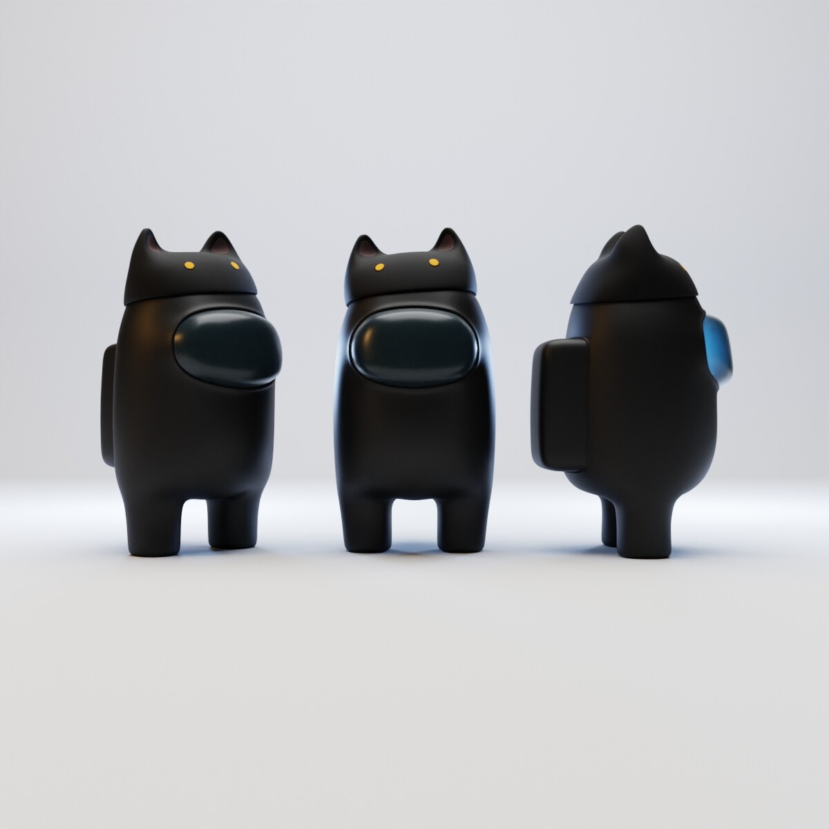 Cagatay Cetin Among Us Cat Head Hat Character 3d Model They accessorize or cover the upper half of the body. among us cat head hat character 3d model