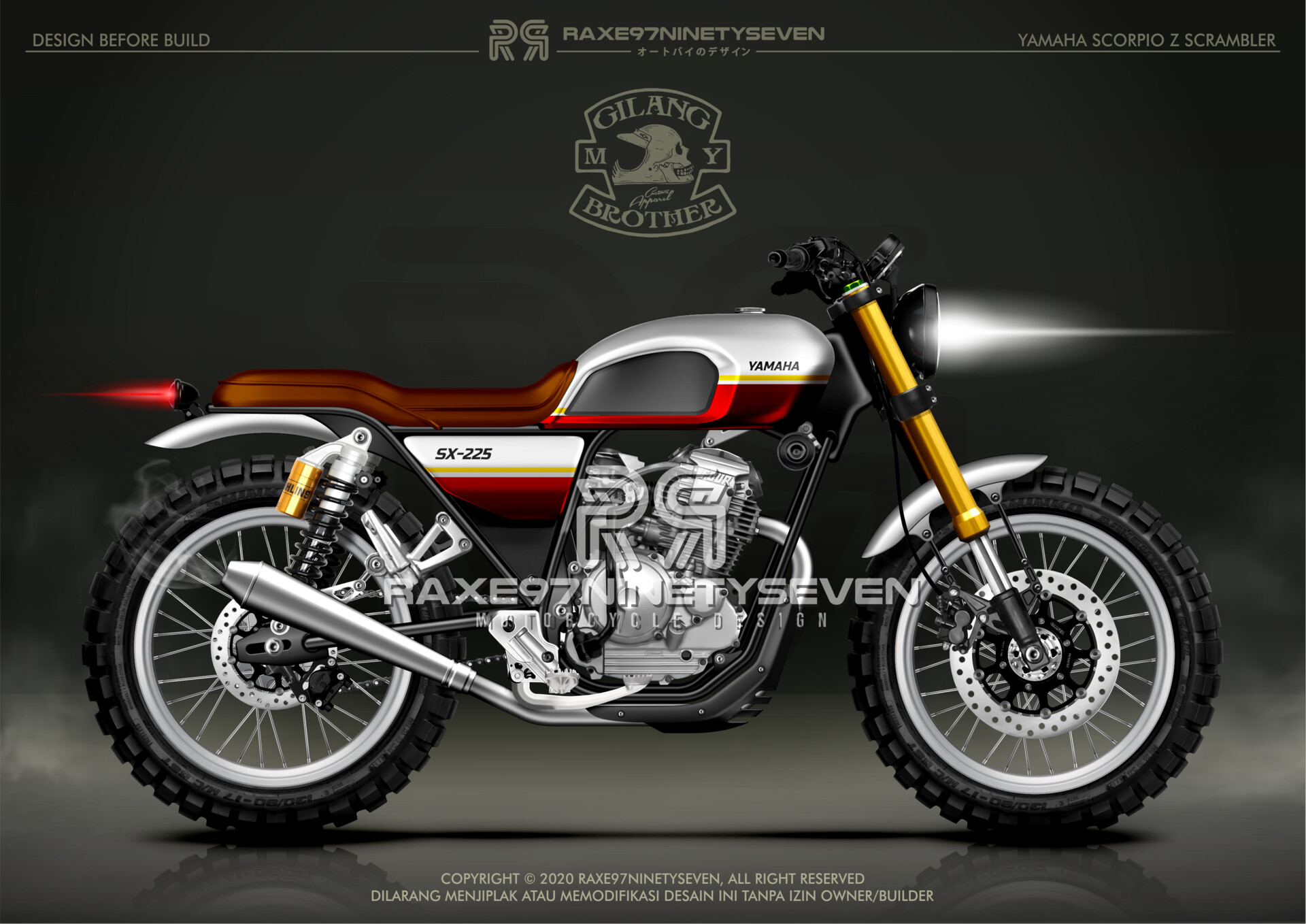 Yamaha scorpio 225 scrambler hotsell