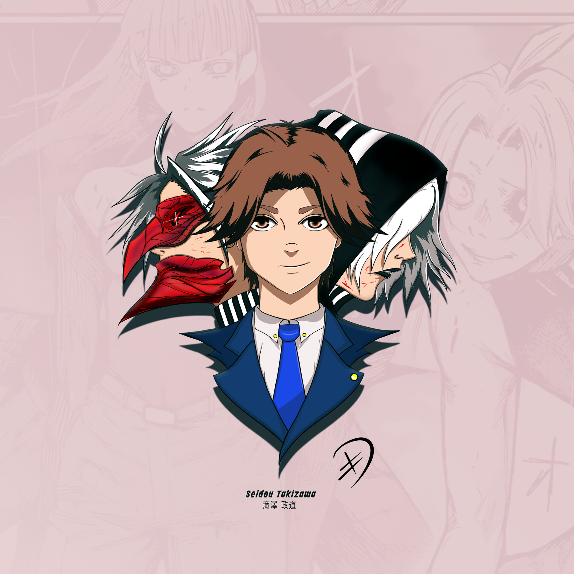 Artstation Tokyo Ghoul Enamel Pin Concept Art Fonz Artstation Tokyo Ghoul Enamel Pin Concept Art Fonz