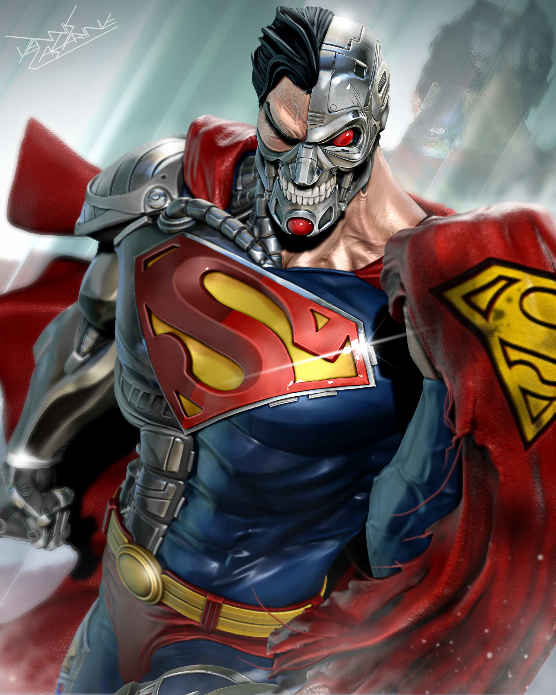 cyborg superman vs green lantern