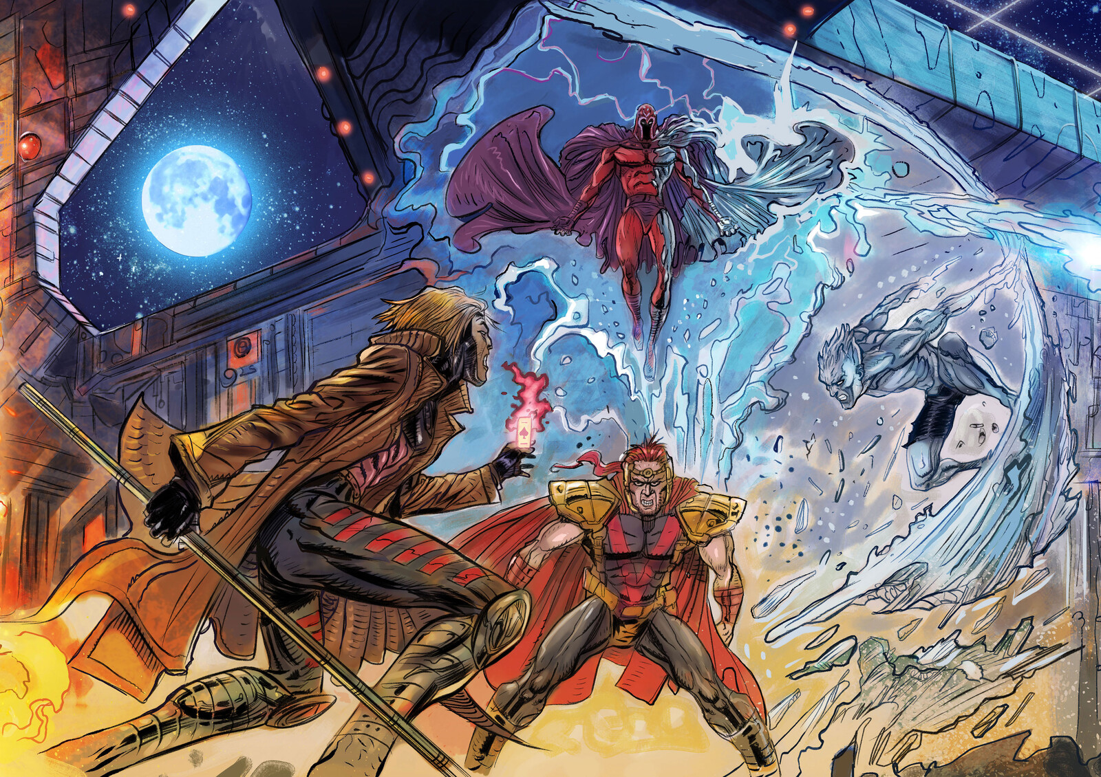 X-Men - Mutant Insurrection: Magneto Showdown (panel 2 of 4)