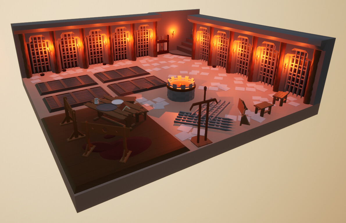 Isometric Dungeon Scene