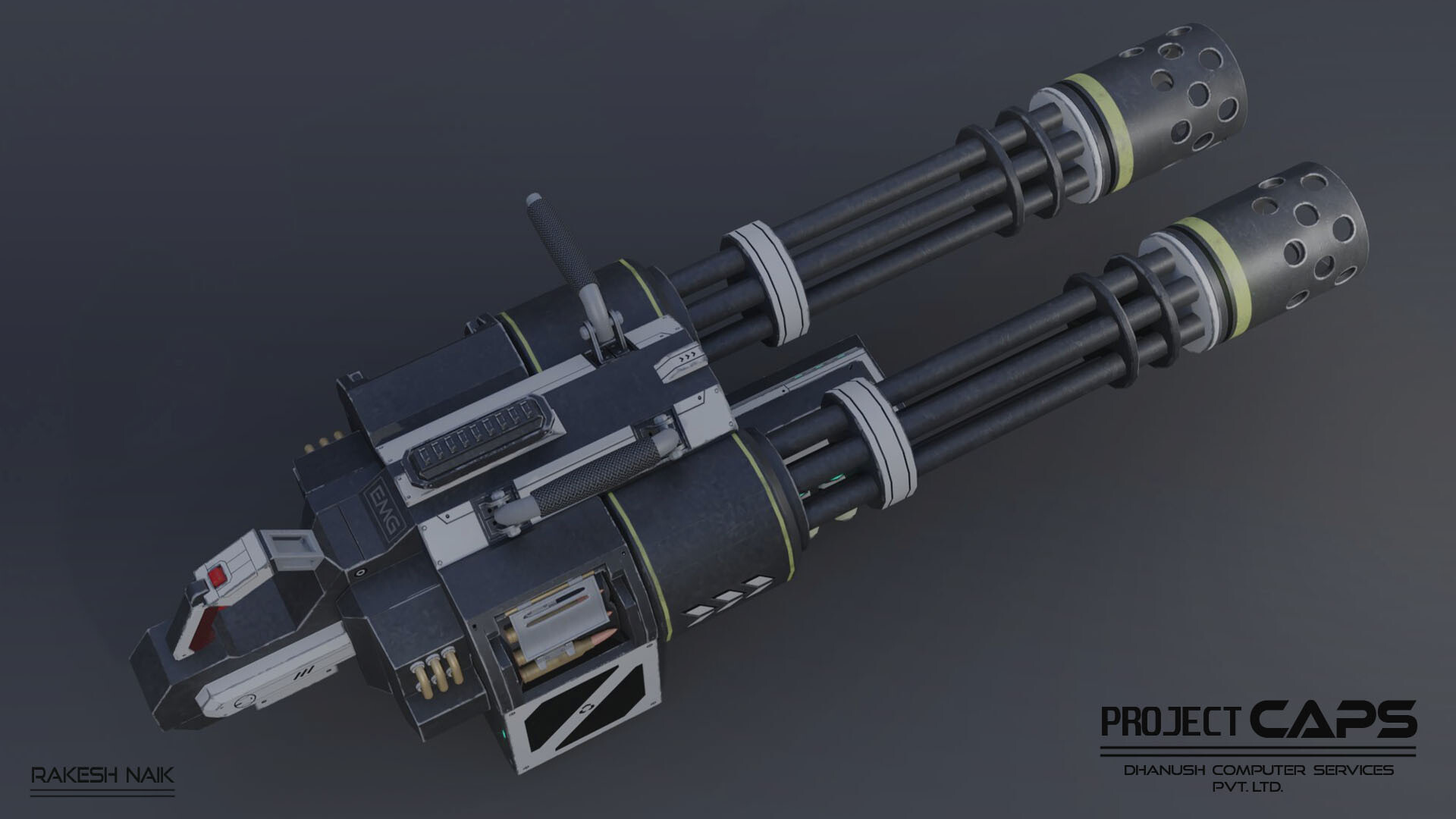 ArtStation Project CAPS Minigun