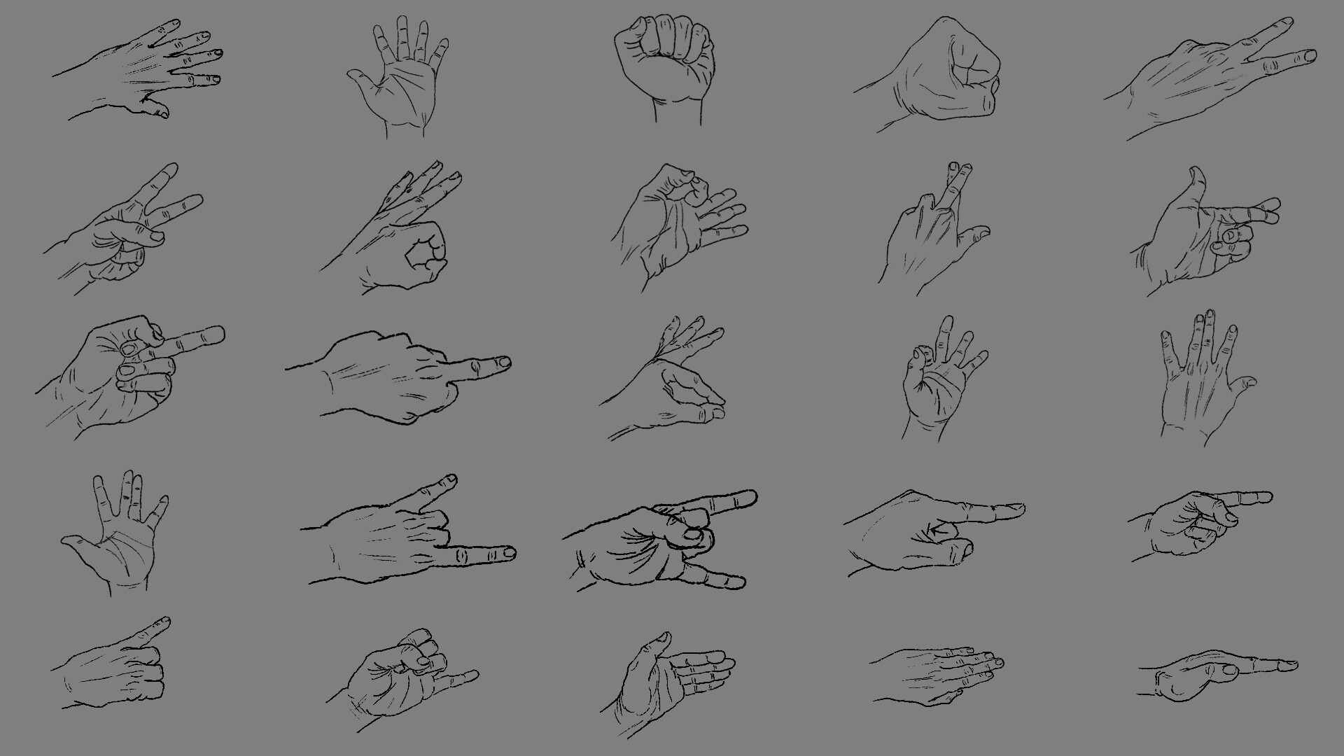 ArtStation 50 Left Hands