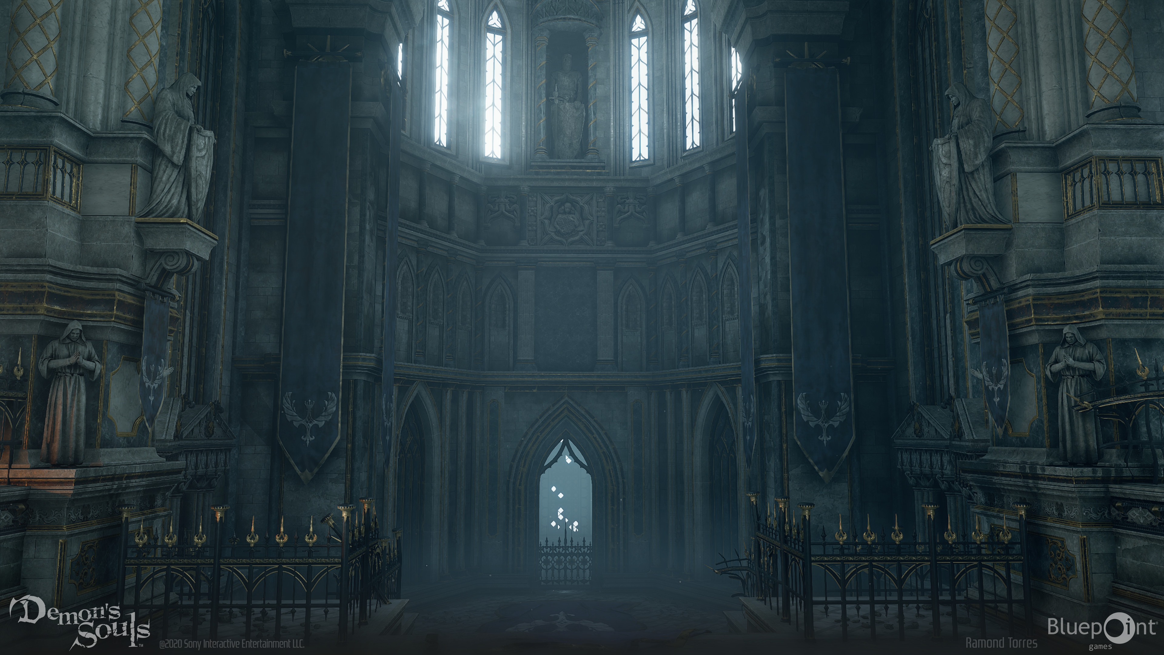 Throne Room Fences and Hanging Banners