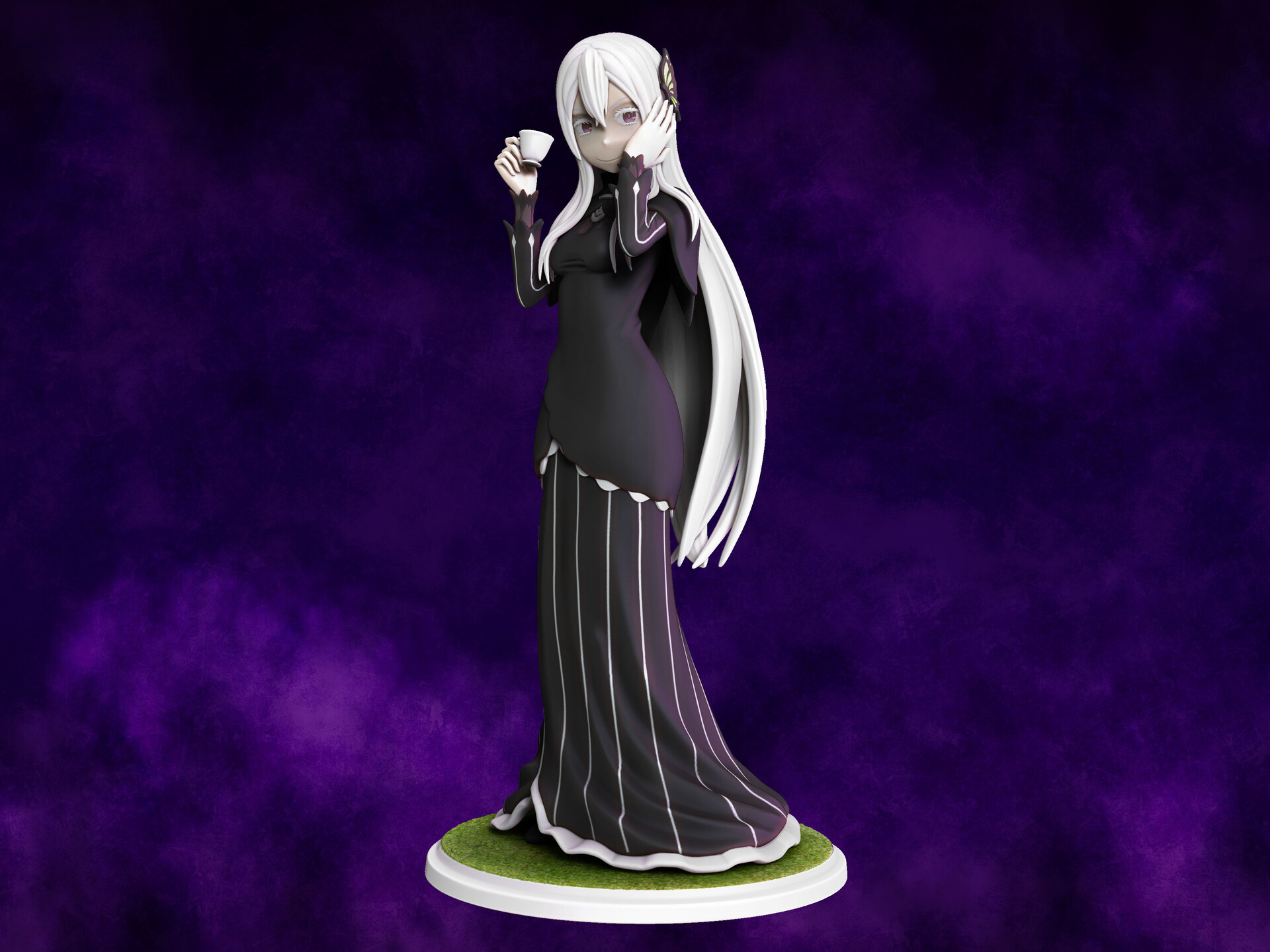 ArtStation Echidna rezero figure 3d