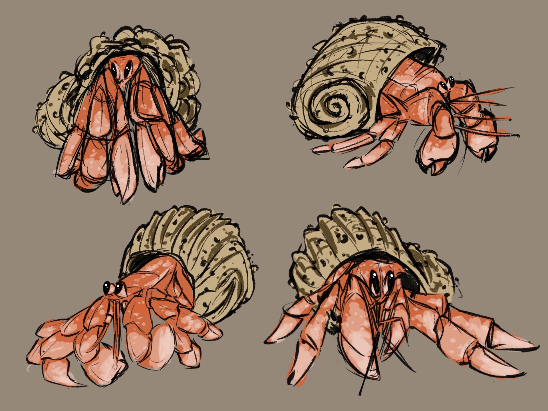 ArtStation Hermit crab design
