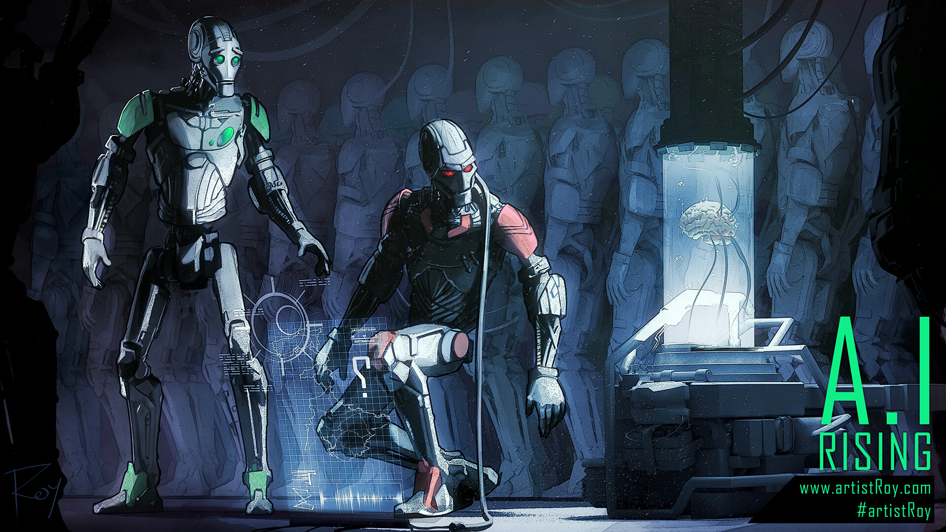artistRoy (Soumyadipta Roy) - AI Rising- Movie Concept Art