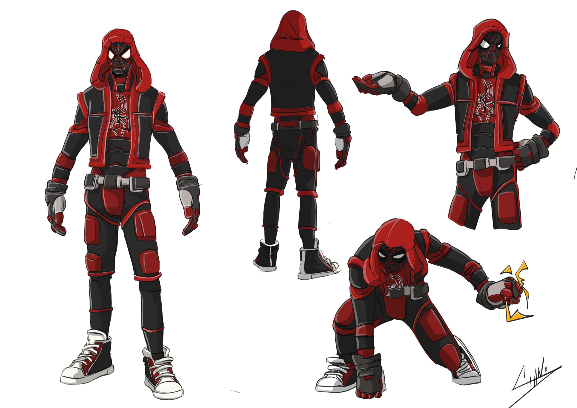 ArtStation - Suit design Spider-Man