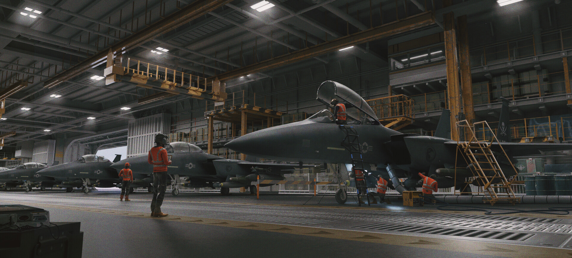 ArtStation Aircraft Carrier Hangar