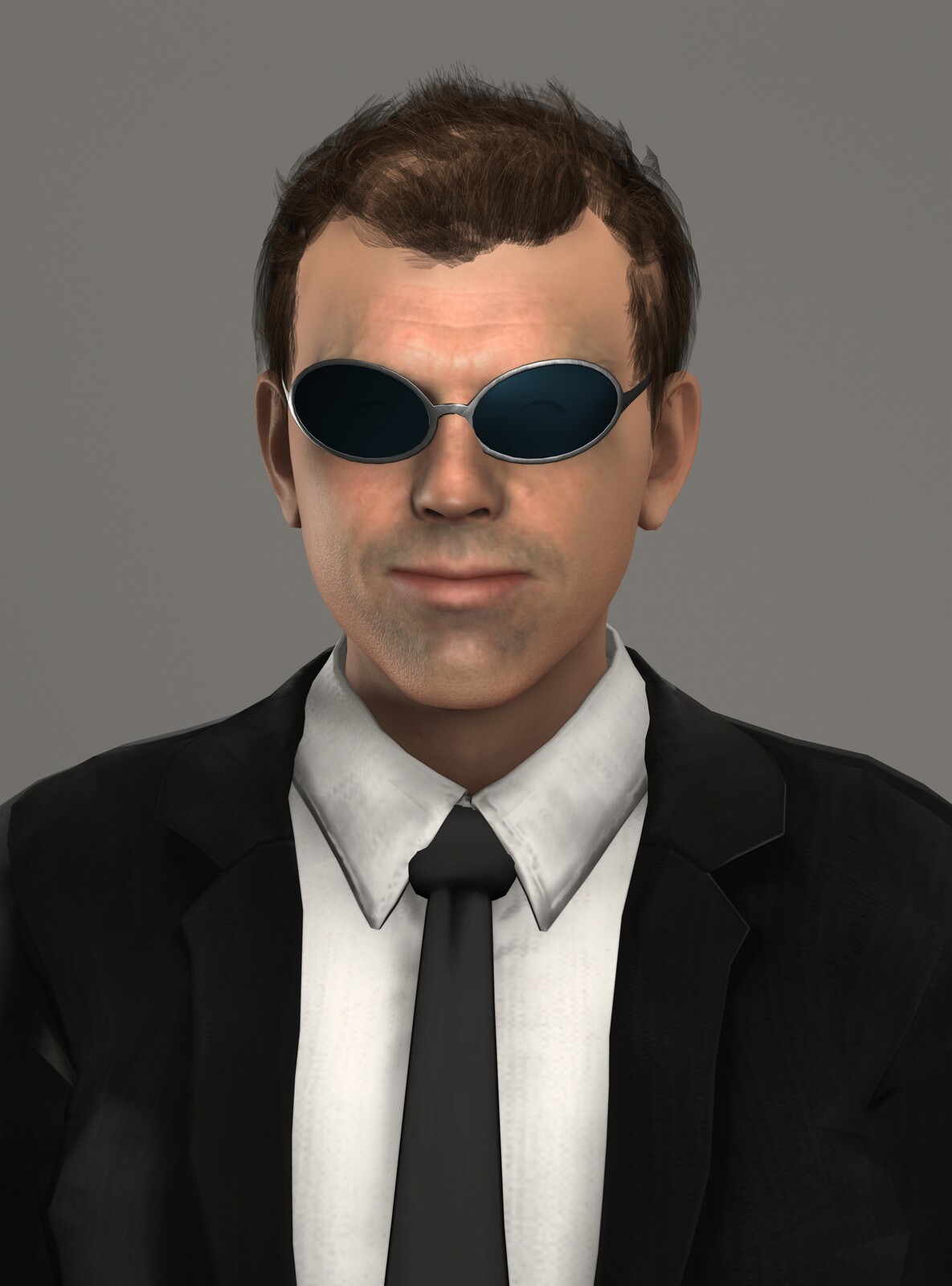 Agent Smith (Hugo Weaving) 3D Render 11
