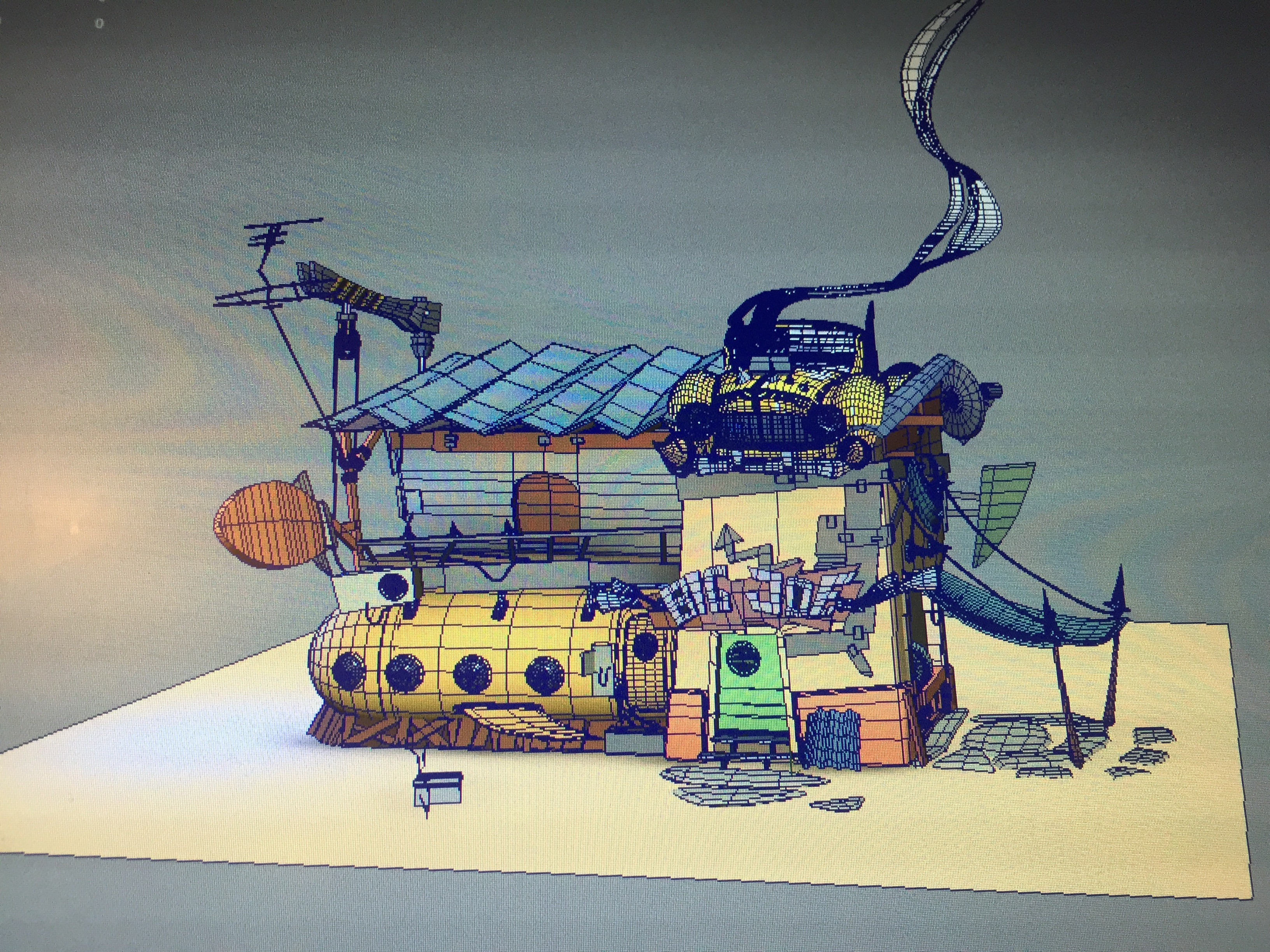 Model WIP - Wireframe