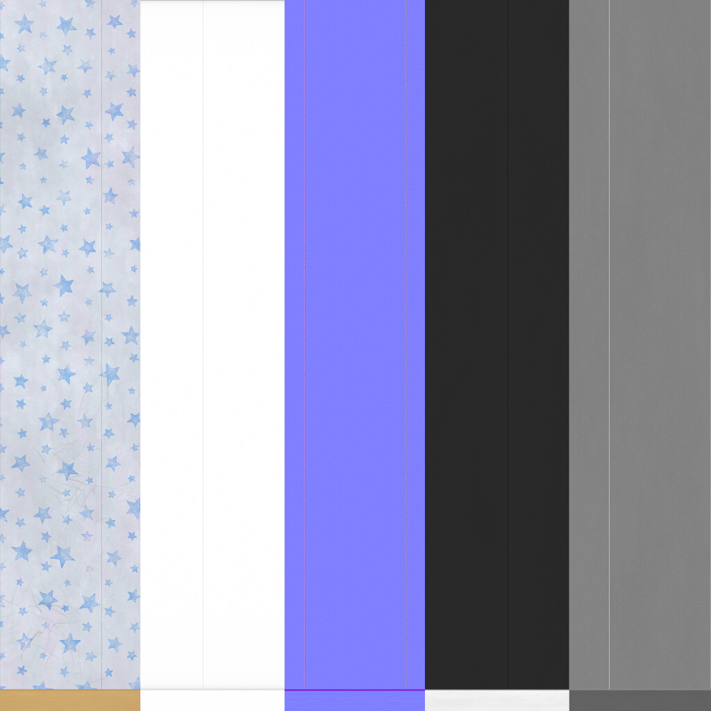 Basecolor, AO, Normal, Height, Roughness