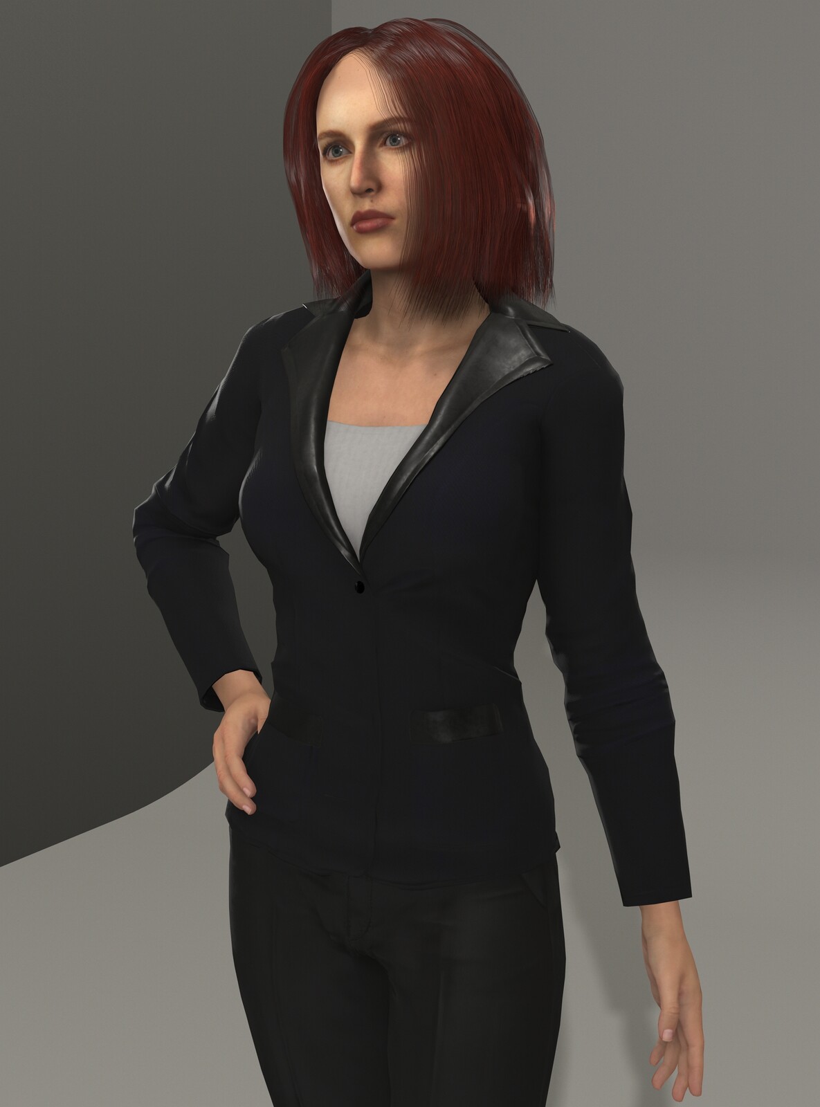 Dana Scully (Gillian Anderson) 3D Render 4