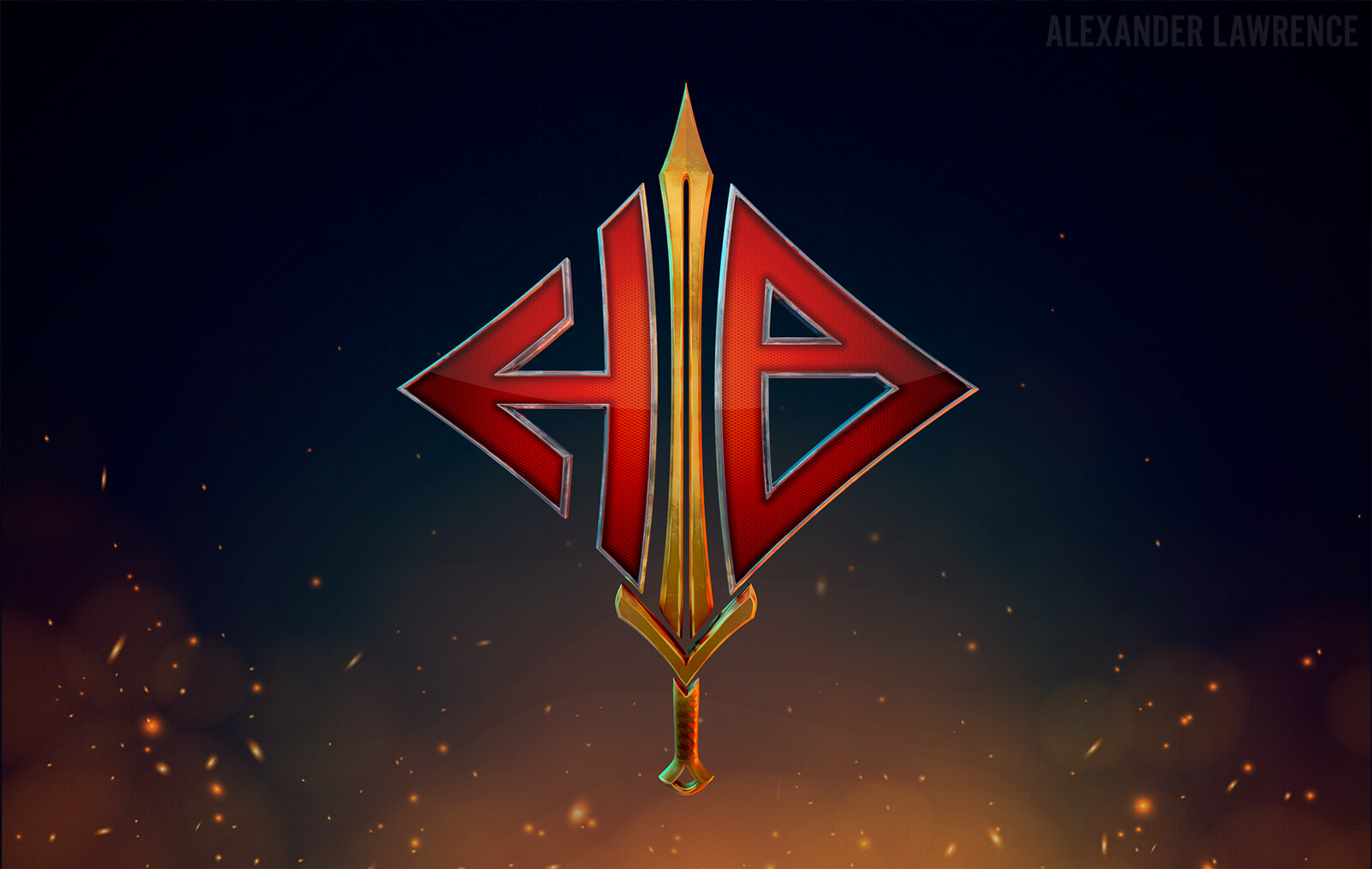 The logo for the upcoming game, Hyperblade