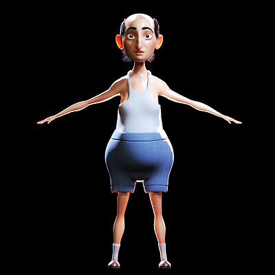 Stylized Character Man - Blender Cycles And Eevee - Anton - 3D Model