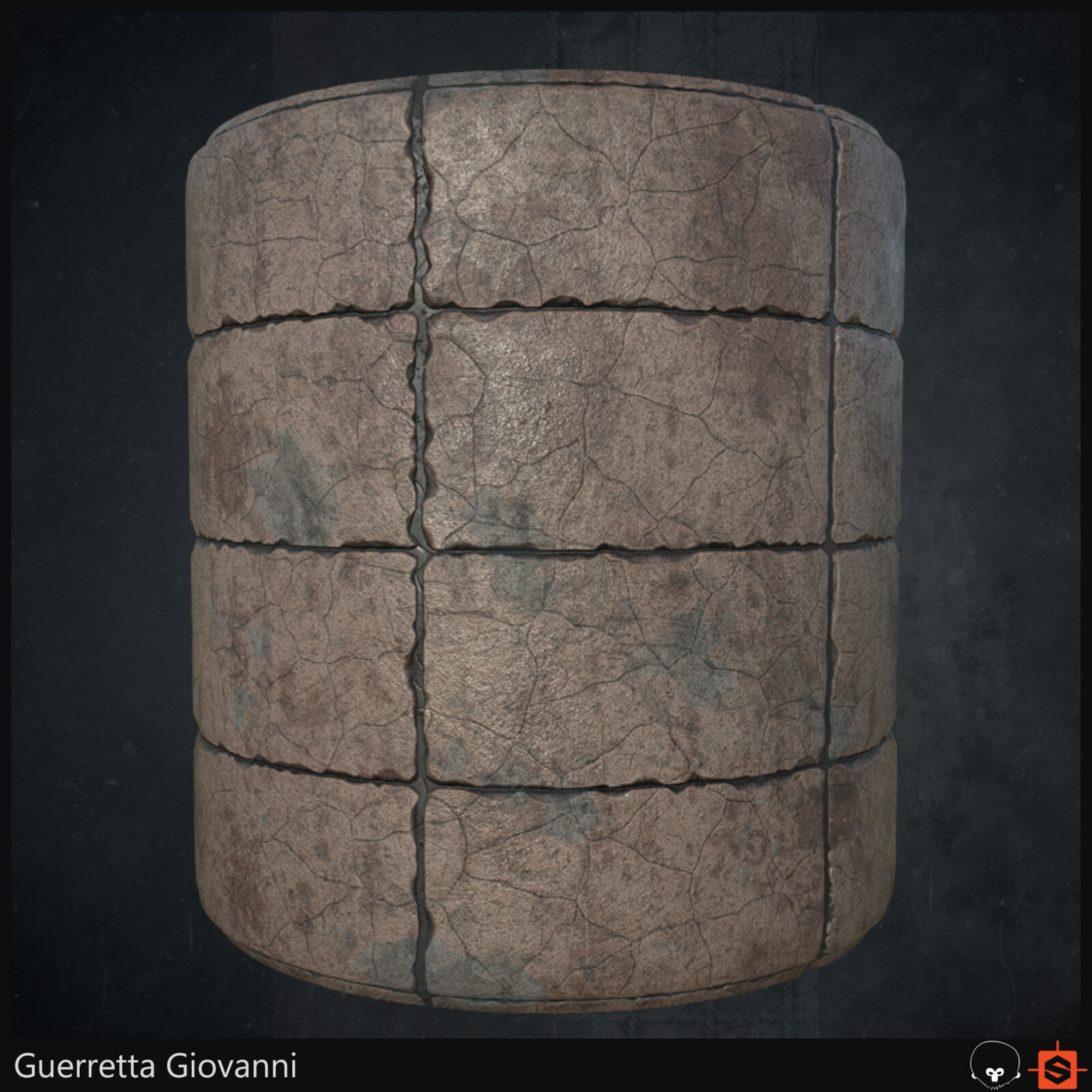 Giovanni Guerretta - Reinforced Concrete Wall - Substance Designer